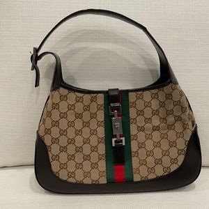 Gucci GG Canvas Jackie Hobo Bag